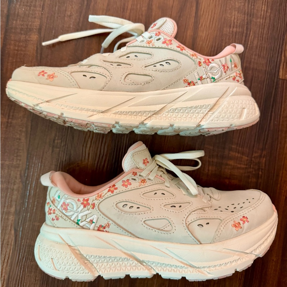 HOKA® Clifton L Athletics Embroidered Sneakers